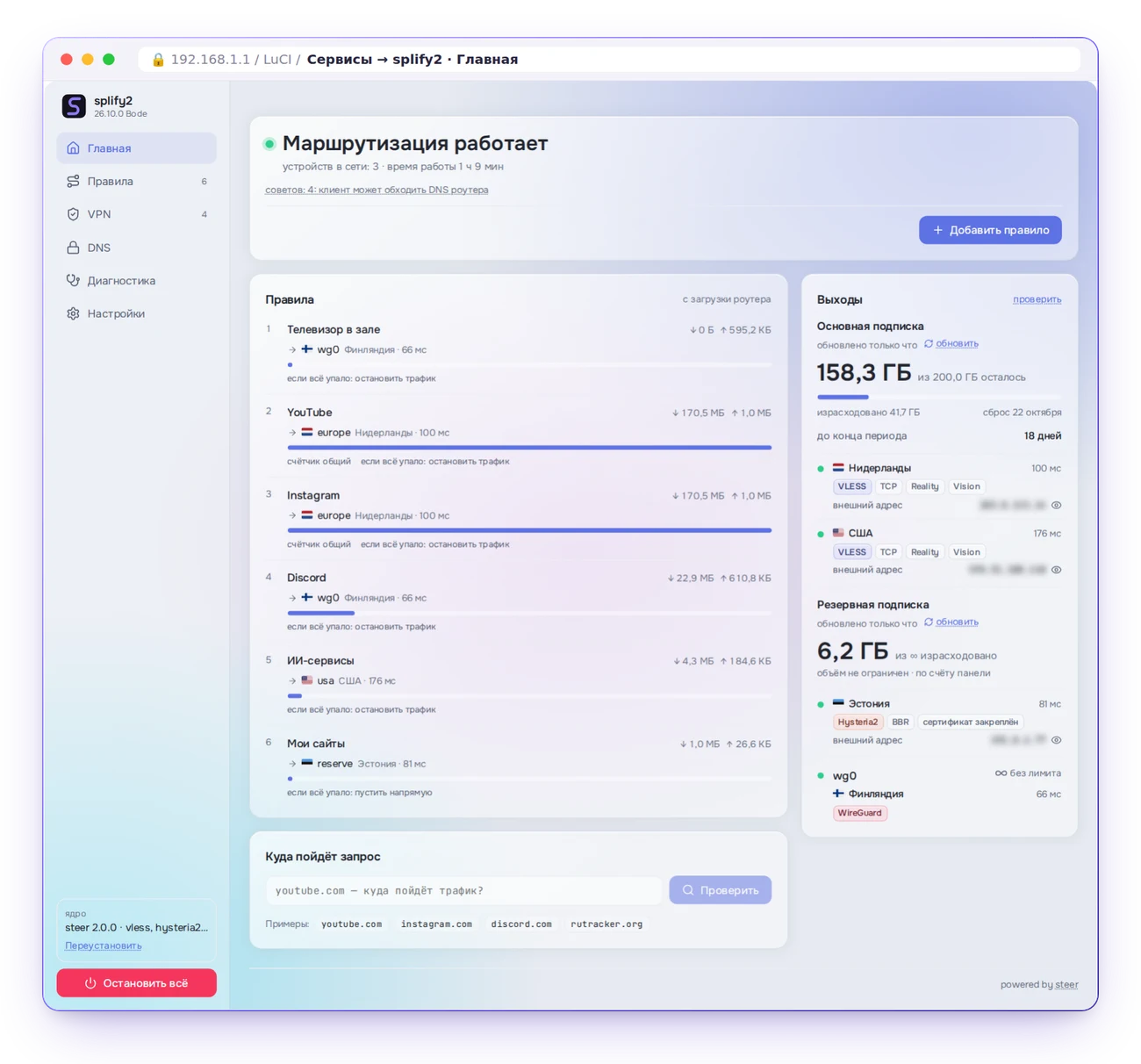 Главная страница splify2